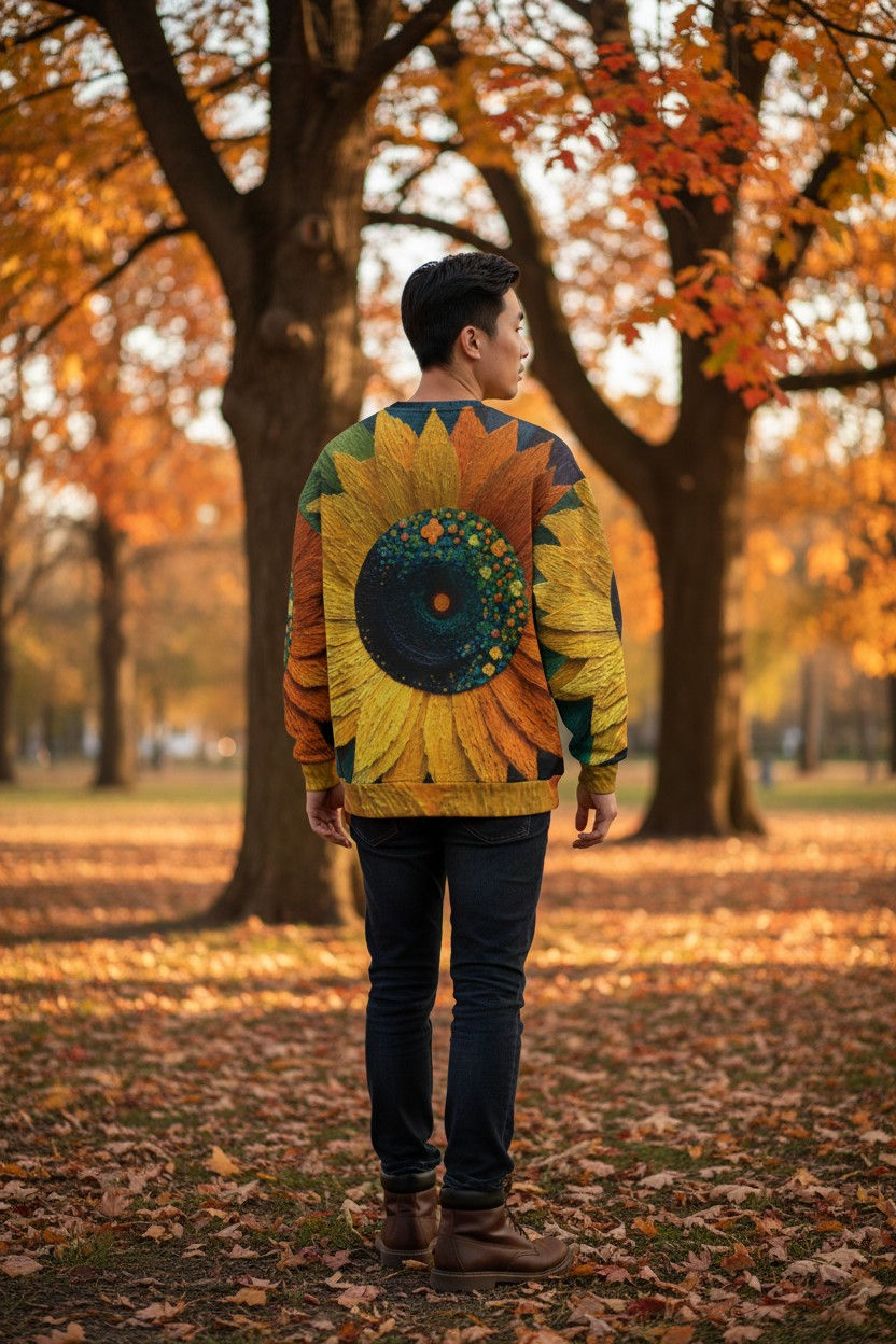 Thumbnail: Vibrant Floral Unisex Sweatshirt