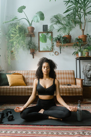 Meditating to reflect on anger and releasing negativity