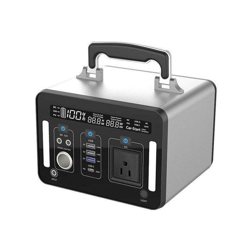 Thumbnail: Power Bank 550W Portable Power Station 500wh Solar Generator Camping 