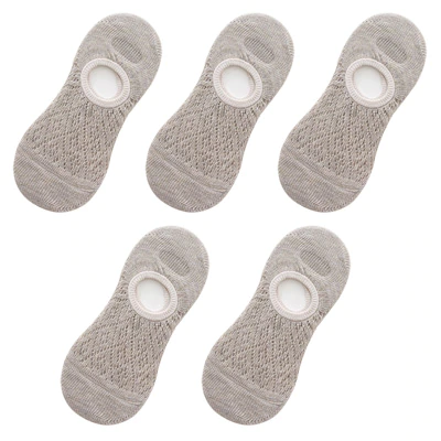 縮圖：Silicone non-slip invisible Socks Summer Solid Color Mesh Ankle Boat Socks