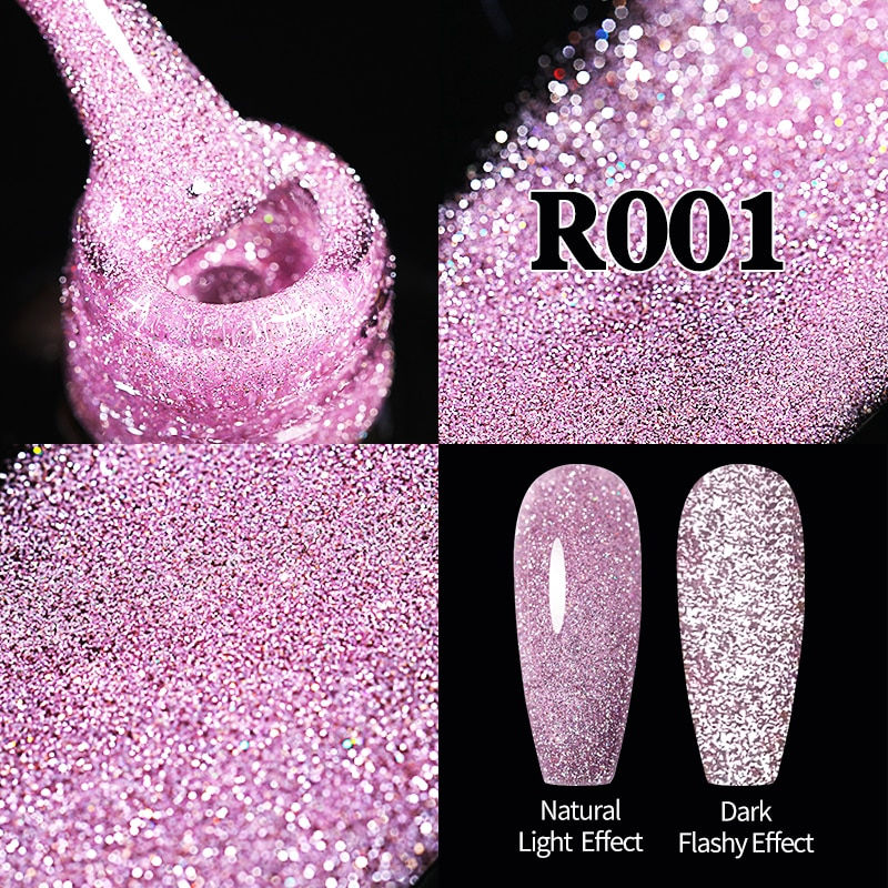 Sparkling Sequin Soak Off UV LED Varnish Nail Art Decoration