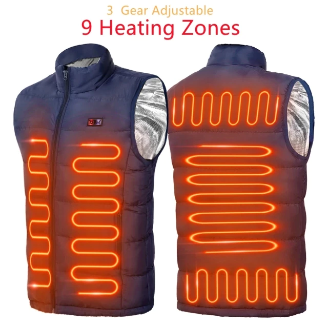 縮圖：Electric Heated Sportswear Graphene Heat Coat USB Heating Jacket For Camping
