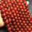 Thumbnail: Natural Red Jade Bracelet  Genuine Red Cracked Dragon Scale Agate Beads