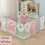 Thumbnail: Kids Safety Guardrail Baby Fence Indoor Playground  for 0-6 Toddler Fence