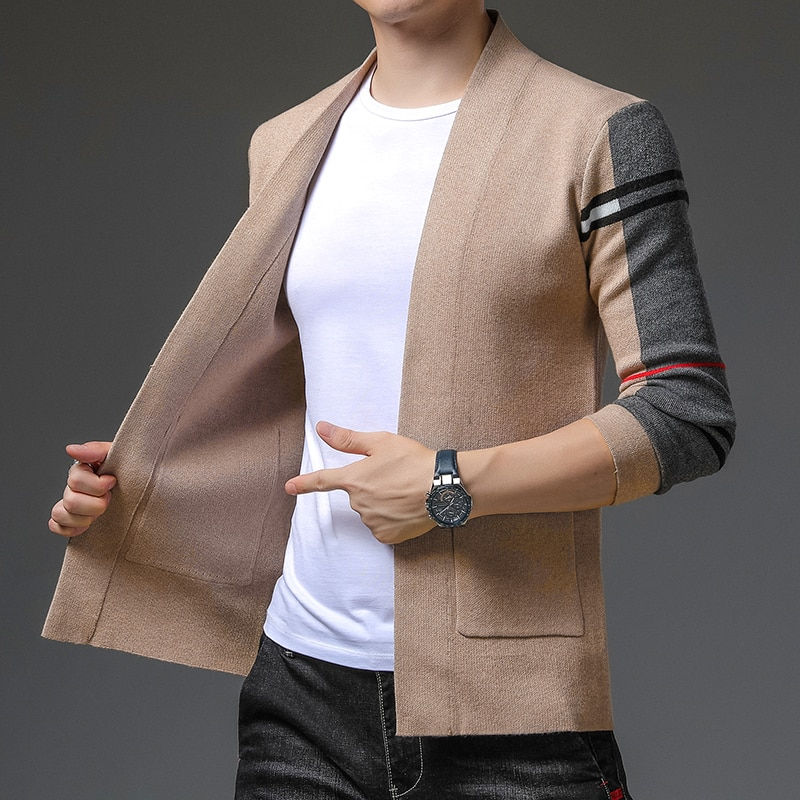縮圖：Autumn Winter Designer Luxury Fashion Knitted Cardigans Sweater