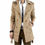 縮圖：Vintage Black Khaki Spring Autumn Business Trench Male Double Classic Coat Thick