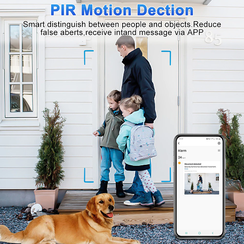 Thumbnail: Elecpow Tuya Video Smart Home WiFi Door Bell PIR Night Vision Security Camera