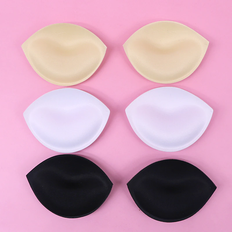 Miniature : Sponge Bra Pads Push Up Breast Enhancer Removeable Bra Padding Inserts Cups