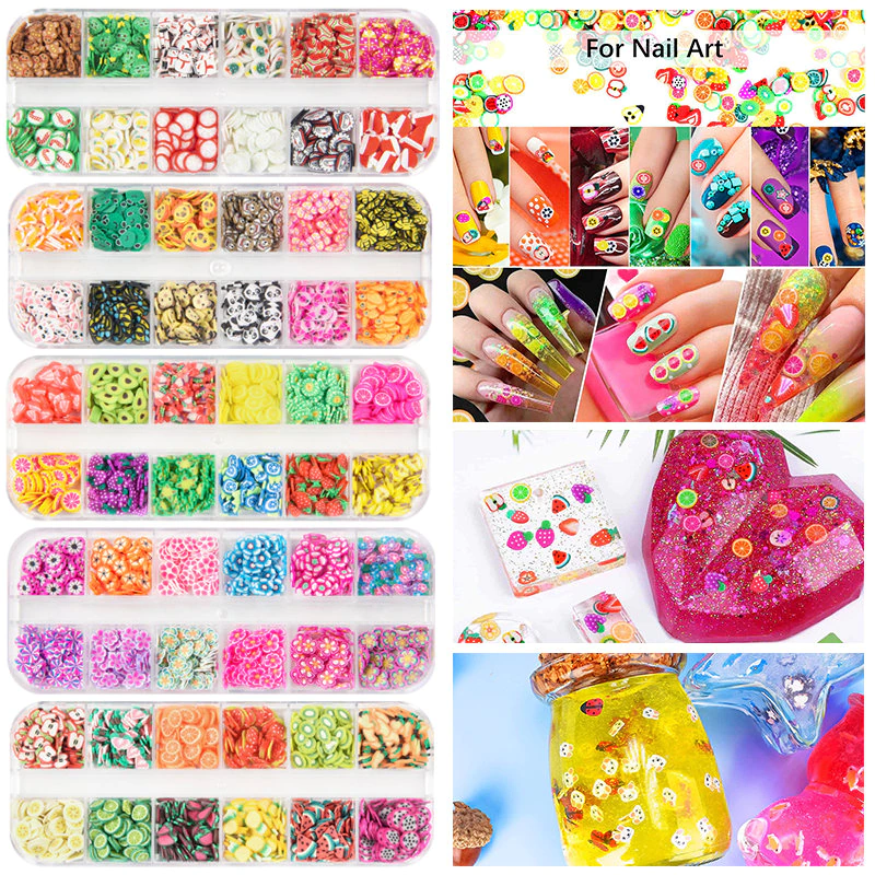Thumbnail: Resin  Glitter, Sequins,Dried Flower  Slime Filler Nail Art