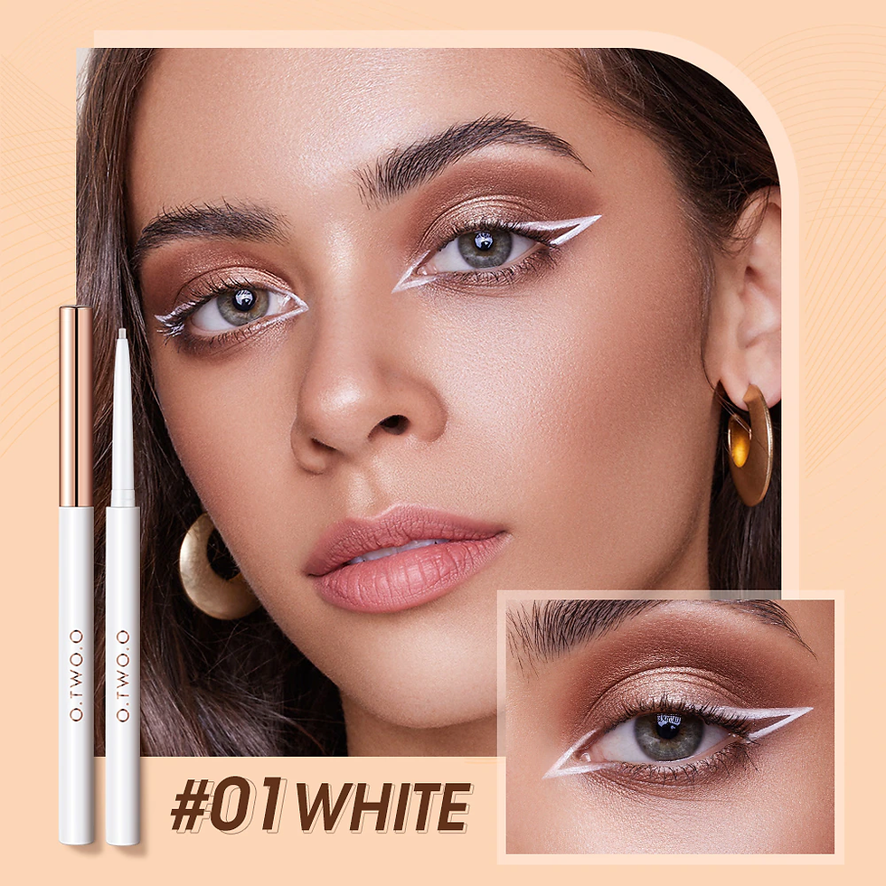 Miniature : Eye Liner Pen 4 Colors 1.0MM Ultra-fine Smooth Waterproof White Brown Eyeliner