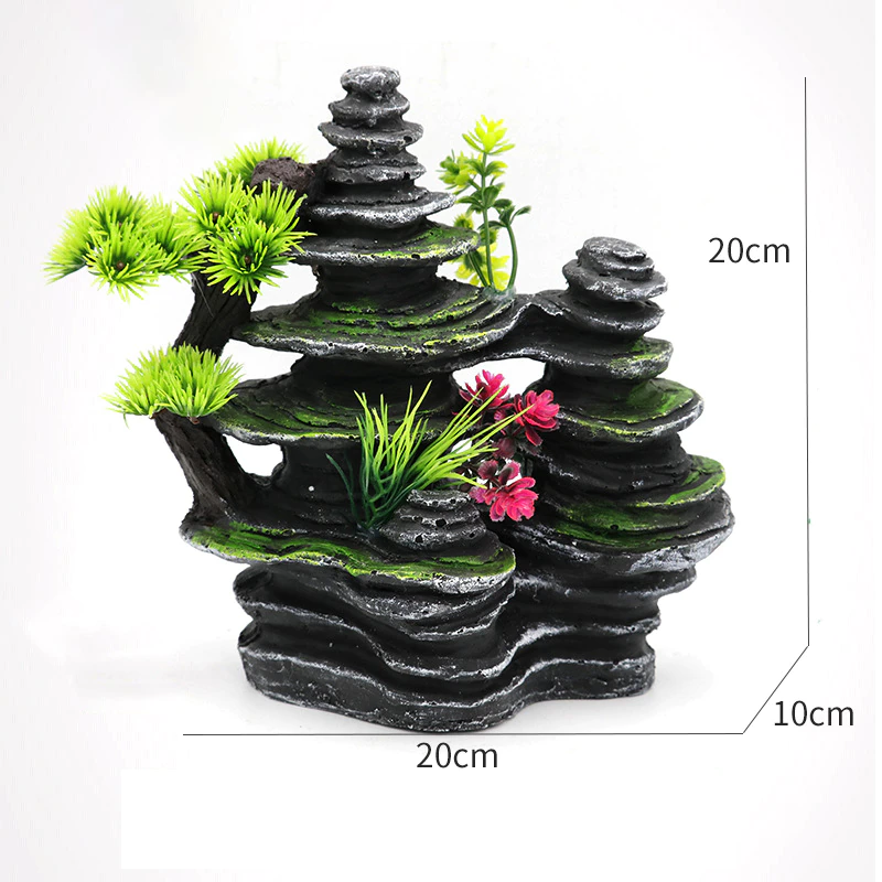 縮圖：Rockery landscaping for aquarium fish tank