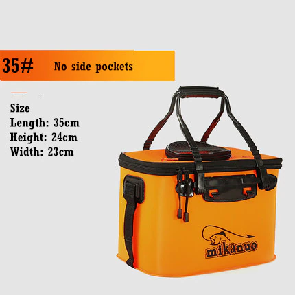 Miniature : Fishing Bag Foldable Live Fishing Tank Bucket Camping Fishing Gear Fish Box