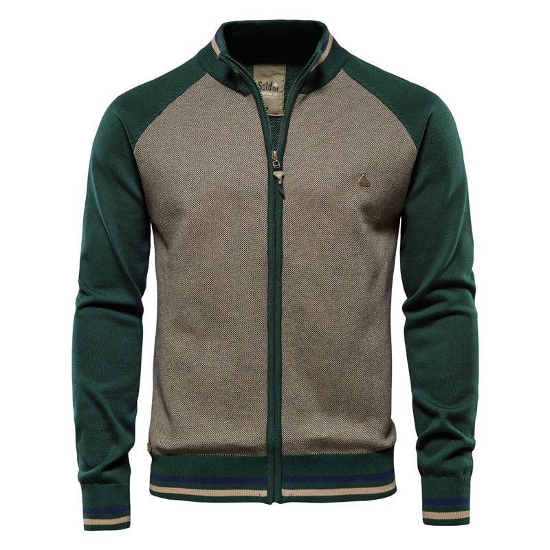Miniature : Casual Quality Zipper Cotton Winter Mens Sweaters 