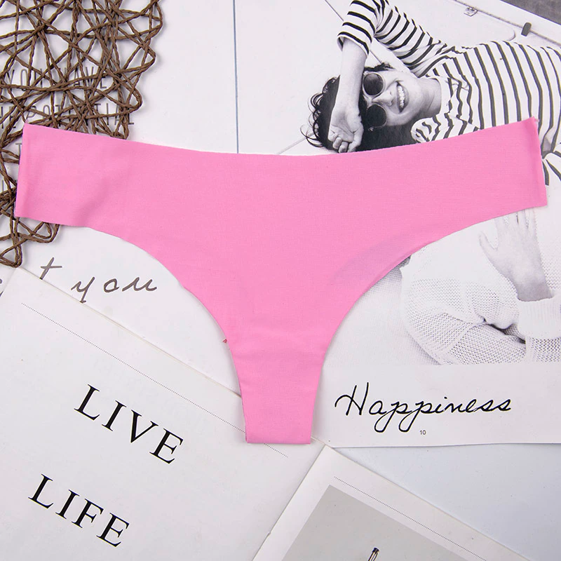 Thumbnail: Cotton Low-waisted Seamless Women Shapers Control Knickers Pants Pantie 