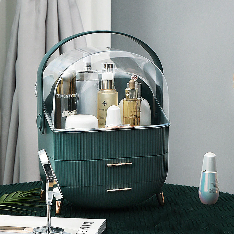 縮圖：Waterproof Dustproof Bathroom Desktop Beauty Makeup Organizer 