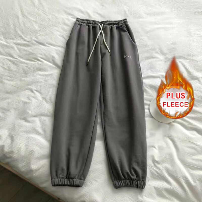 Miniature : Spring Autumn Athleisure Sports Loose Pants with Pockets