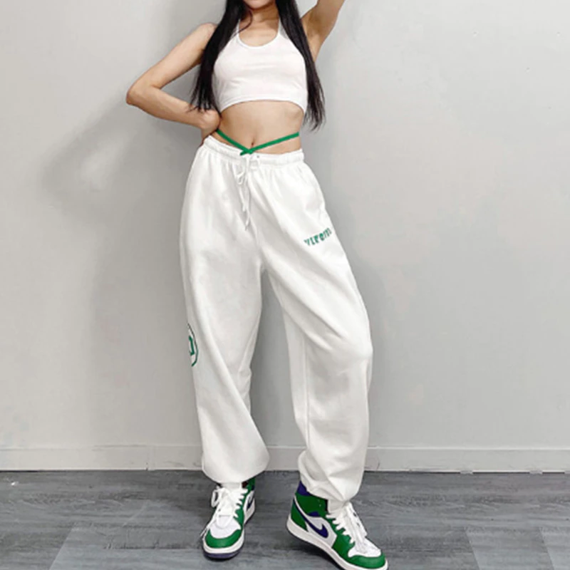 Miniature : Street Style Letter Loose Casual Dancing Sweatpants Jazz Pants Hip Hop Hipster 