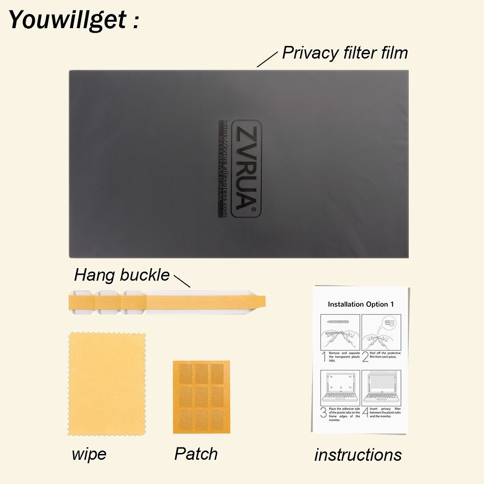Miniature : 13.3 inch Privacy Filter 16:9 Laptop Anti-glare Screen protector Protective film