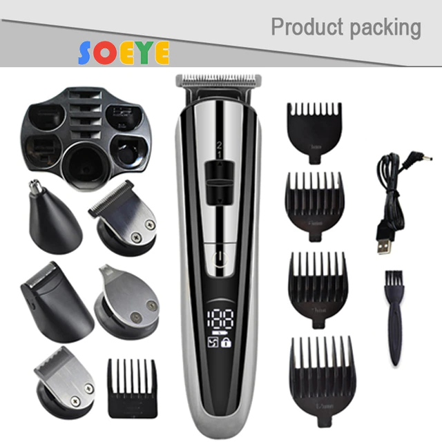 縮圖：Men Shaver Nose and Ear Trimmer Beard Mower Razor Clipper Hair Cutting Machine