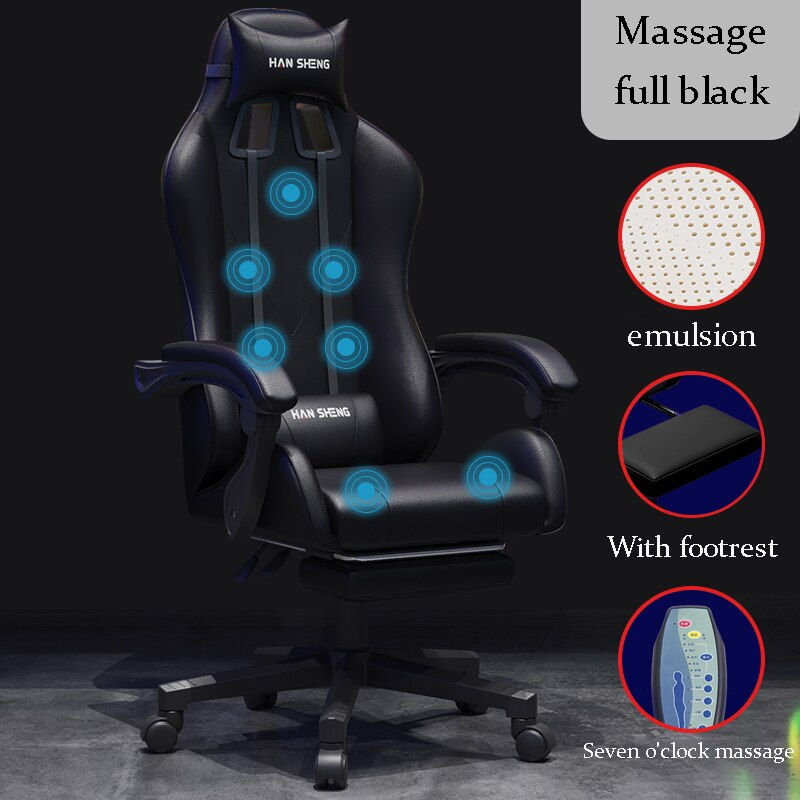 Miniature : Gaming and Racing Blue Comfortable backrest competitive racing chair