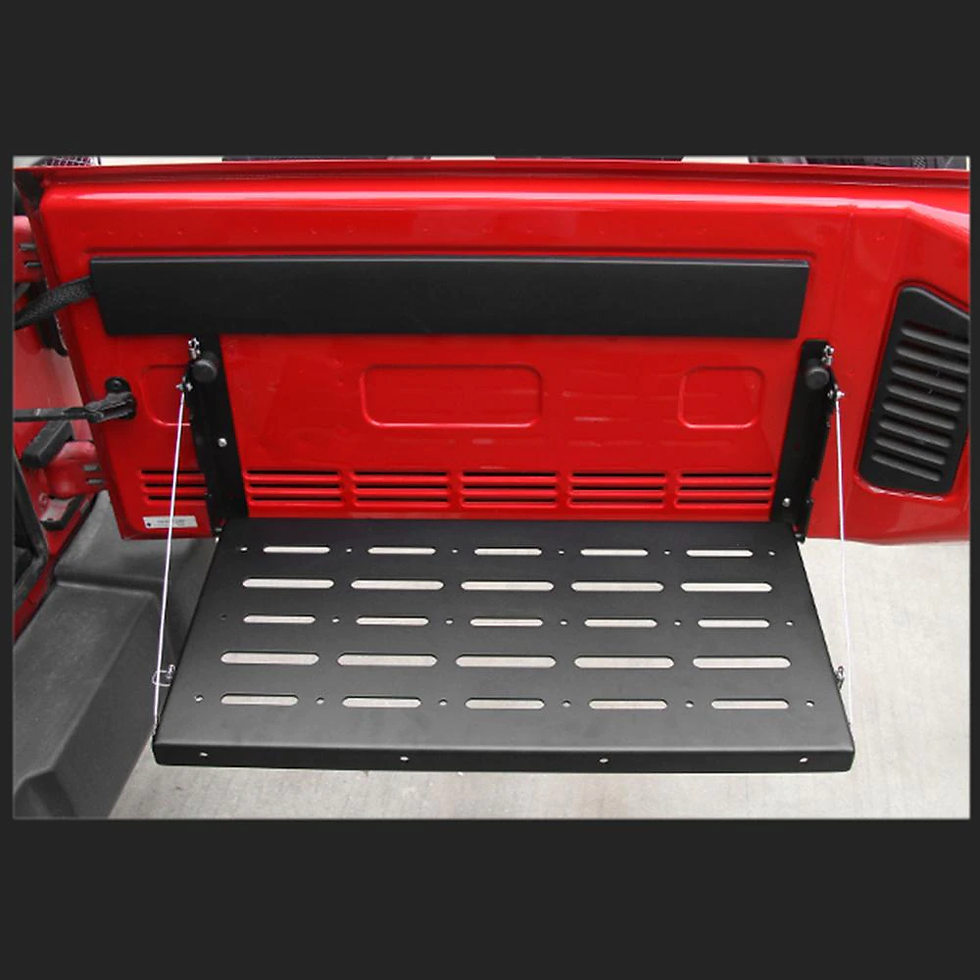 縮圖：Alloy Matte Black  Rear Trunk Door Mounting Tray Fit for Jeep Wrangler