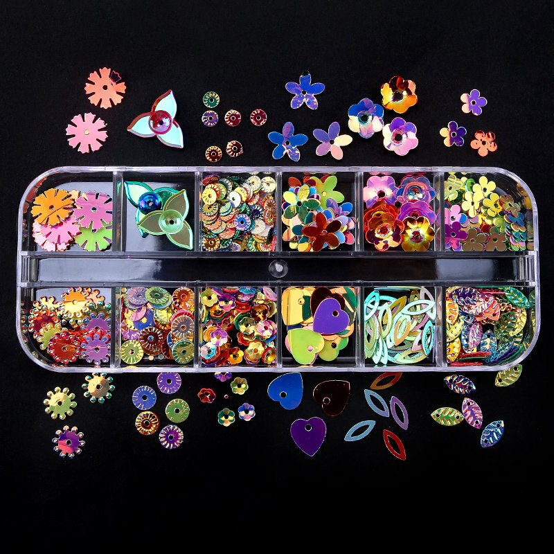 Thumbnail: Resin  Glitter, Sequins,Dried Flower  Slime Filler Nail Art
