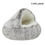 縮圖：Bed Round Cushion and Basket Sleep Semi-enclosed Bag for Puppy Small Cat