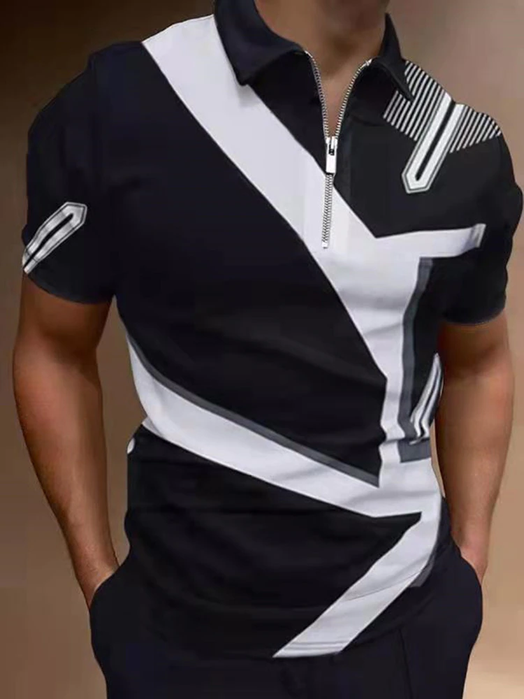 Miniature : NEW Summer Casual Men Printed Short Sleeve Shirts Tops