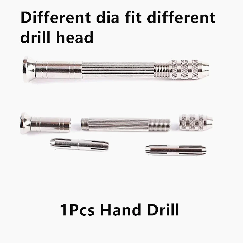 Thumbnail: Metal Hand Drill Uv Resin Epoxy Mold Tools With 0.8mm-3.0mm Drill Screw 
