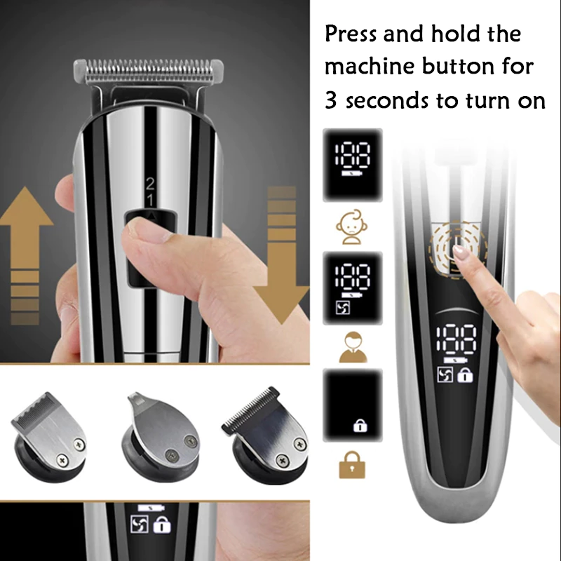 Miniature : Electric Clipper Beauty Kit Multifunction Men's Shaver Beard 