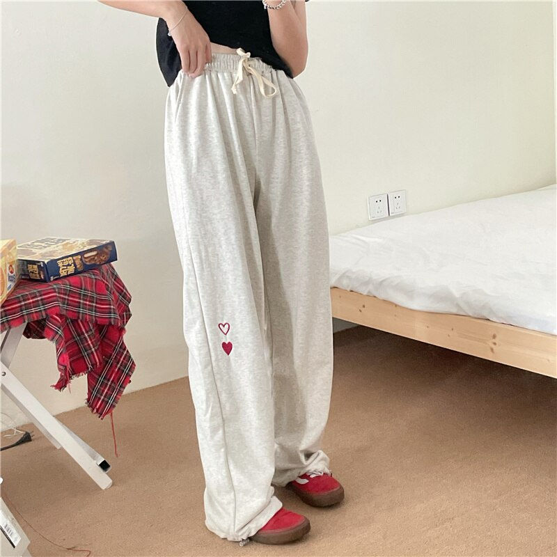 Miniature : Spring Autumn Athleisure Sports Loose Pants with Pockets