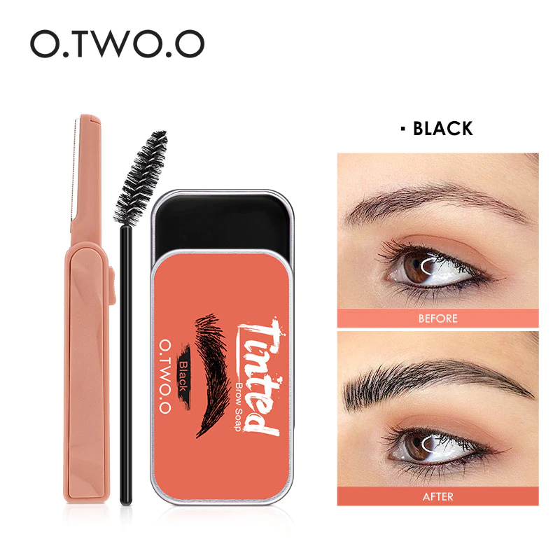 縮圖：4 Color Tint Eyebrow Enhancer Natural Makeup Soap Brow Sculpt Lift 