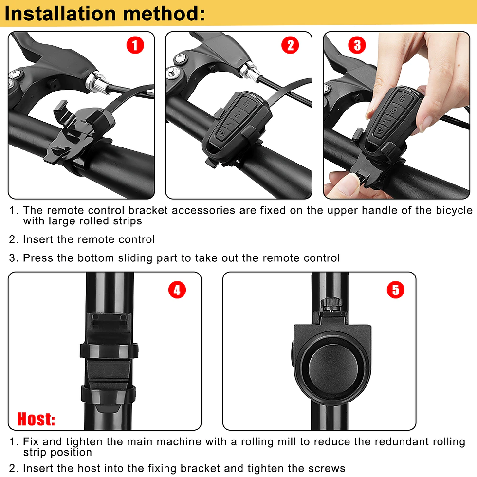 縮圖：Waterproof Bike Vibration Alarm for Bicycle Motorcycle Electric Vehicles 