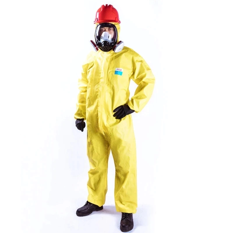 Thumbnail: Splash-proof work protective clothing protective work clothing, with gas mask