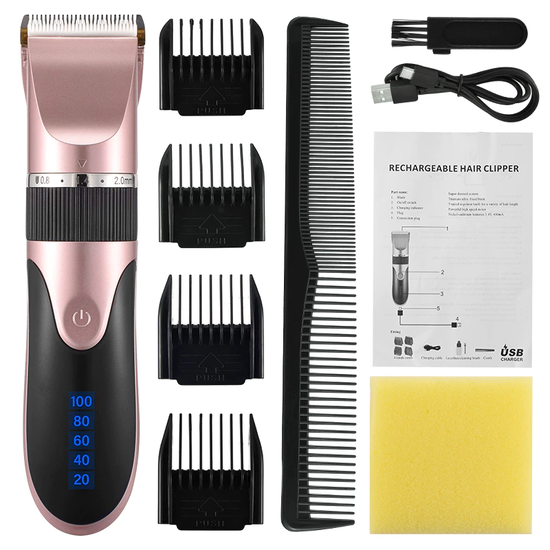 Miniature : Professional Hair Clipper Men's Barber Beard Trimmer 