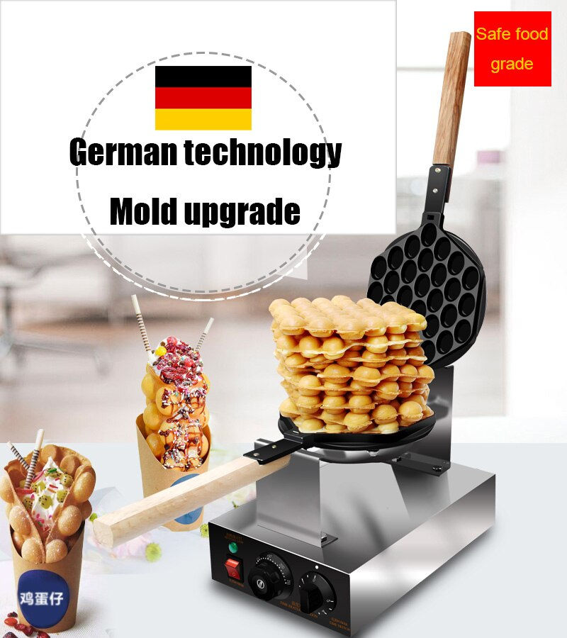 Thumbnail: Commercial Electric 110V 220V egg bubble waffle maker machine 