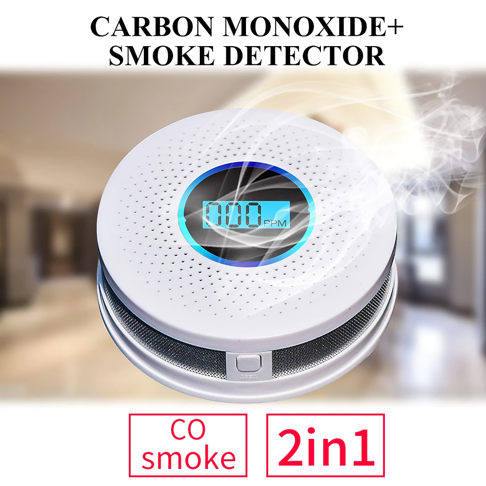 縮圖：Smoke Alarm Monoxide Detector Voice Warn Sensor Home Security Protection