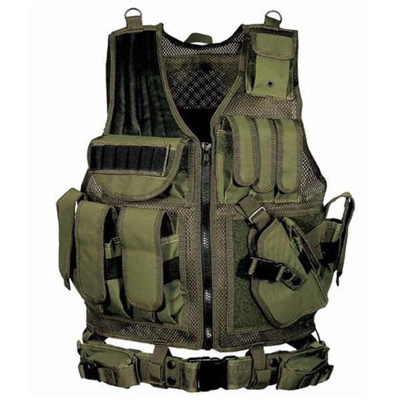 Miniature : Military Combat Army Armor Vests Molle Airsoft Plate Carrier Swat Vest 