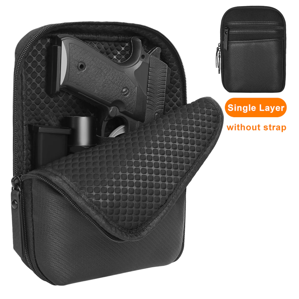 Handgun Pistol Holster EDC Waist Bag Outdoor Flashlight Phone Tool Case