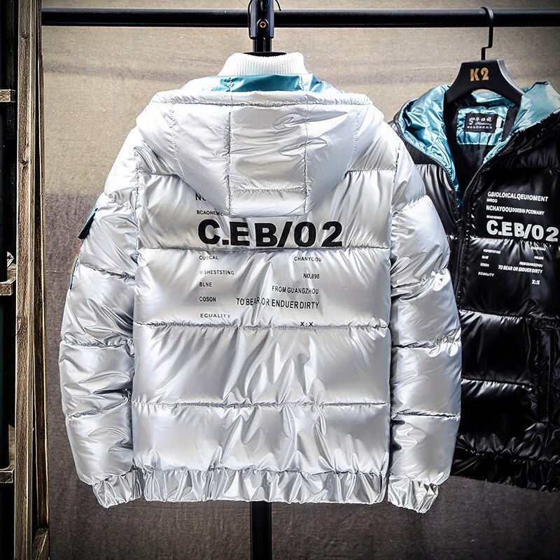 縮圖：Thick Cotton Men Coat Hood Jacket Casual Thick Man Tops