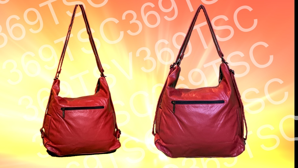 Miniature : Elegant Multifunction Unisex Red Handbag