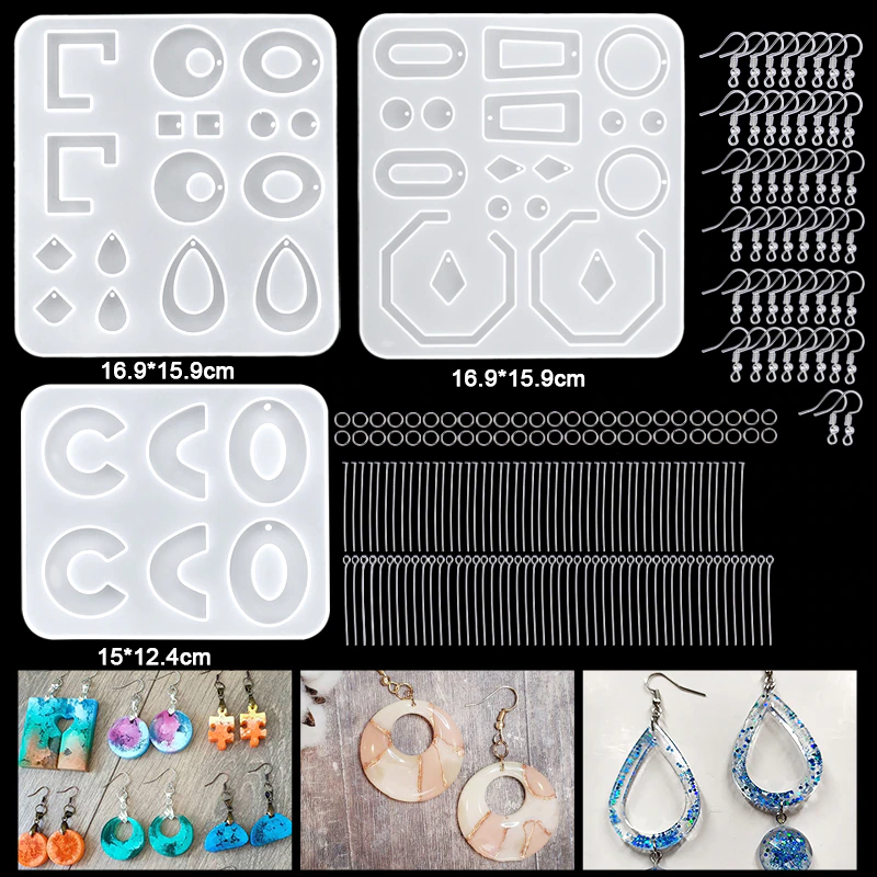 Miniature : Epoxy Casting Molds Set Silicone UV Casting Tools Kits 