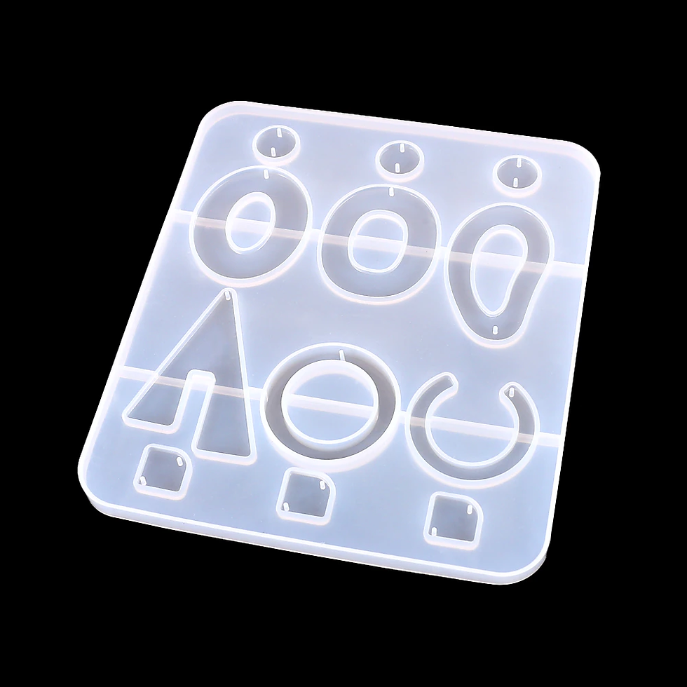 Thumbnail: Silicone Earring Mold Earring Resin Mold Casting Tools Earring Hooks 
