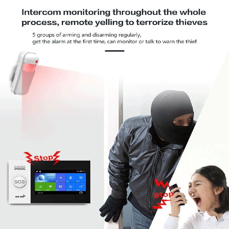 縮圖：TUYA PG-107 Wifi GSM Home Security Alarm System 