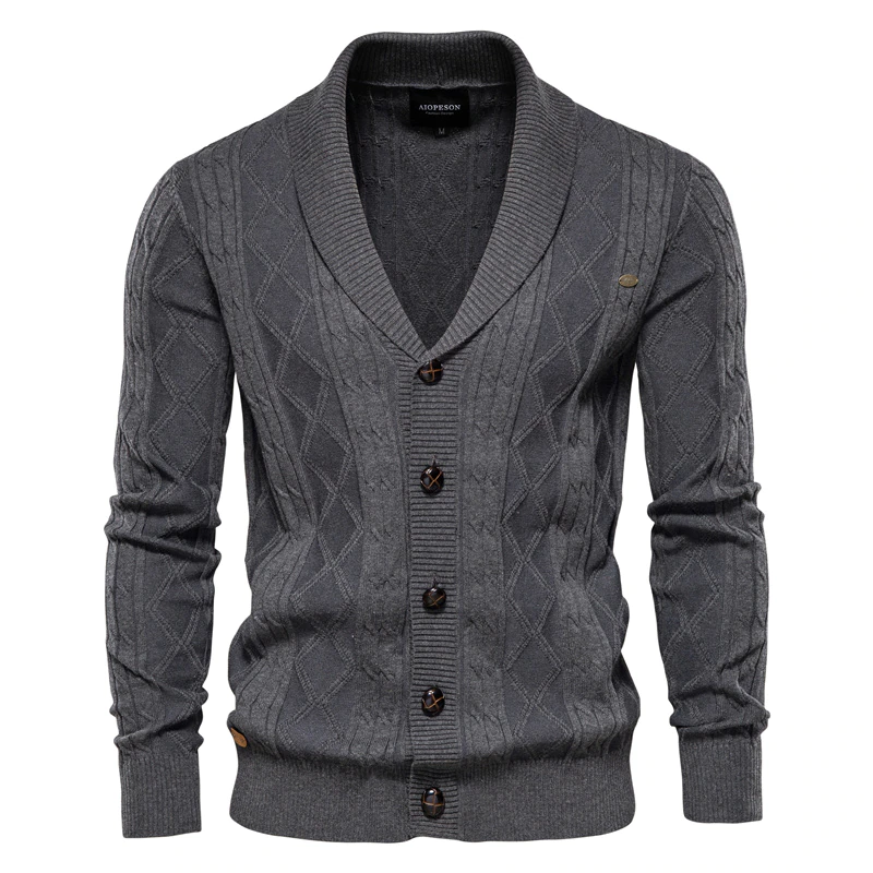 縮圖：Casual Quality Zipper Cotton Winter Mens Sweaters 