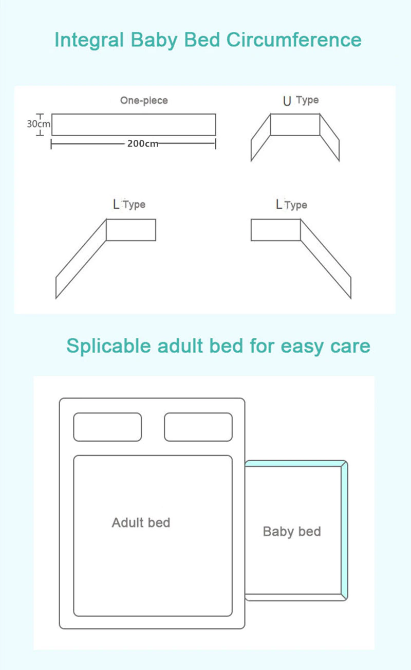 Thumbnail: baby nursery Nordic Stars Design Baby Bed Thicken Bumper 