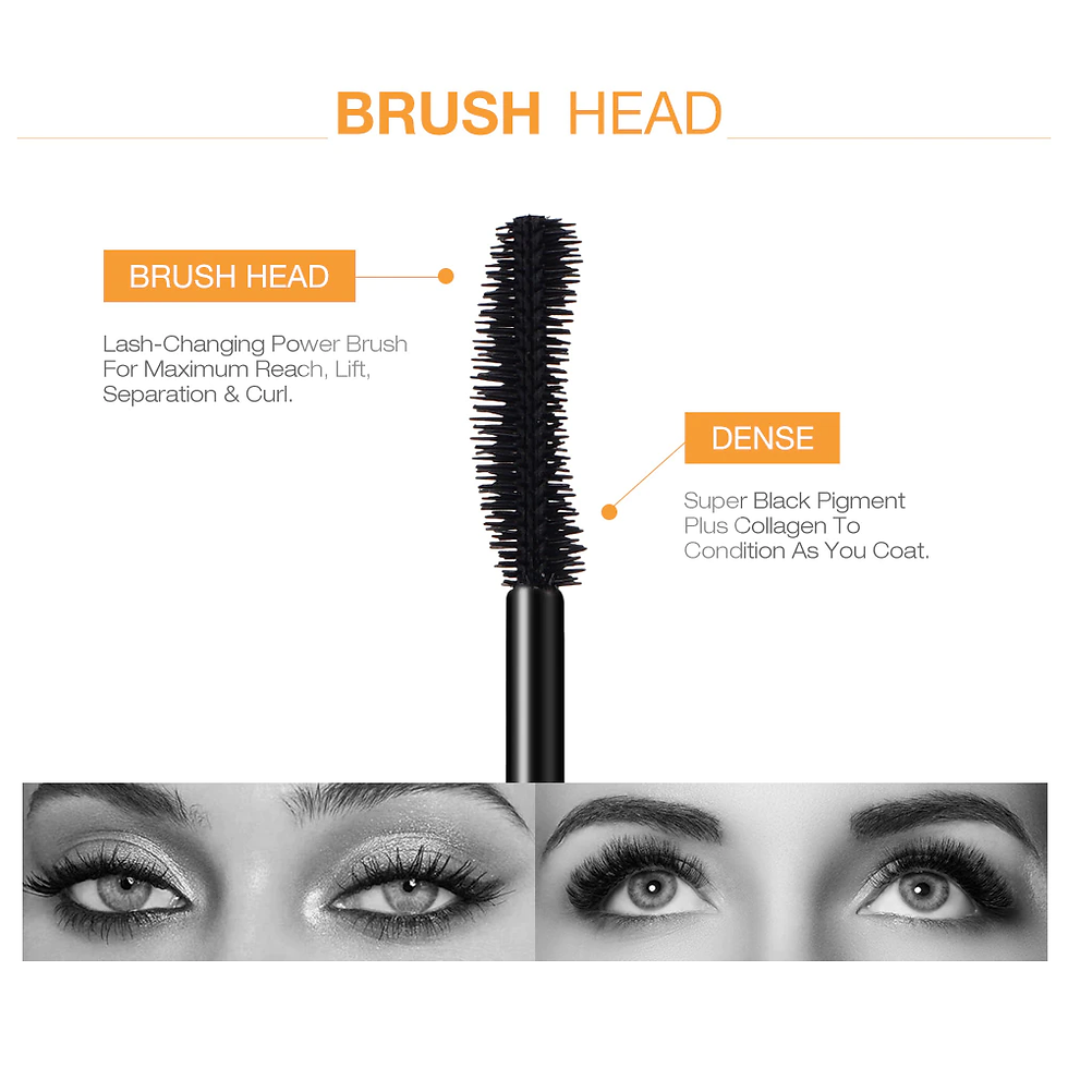 縮圖：Extension Eye Lashes Brush Beauty Makeup Long-wearing Gold Color Mascara