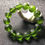Thumbnail: 8mm/10mm/12mm Energy Green Peridot Czech Moldavite Stone BRACELET