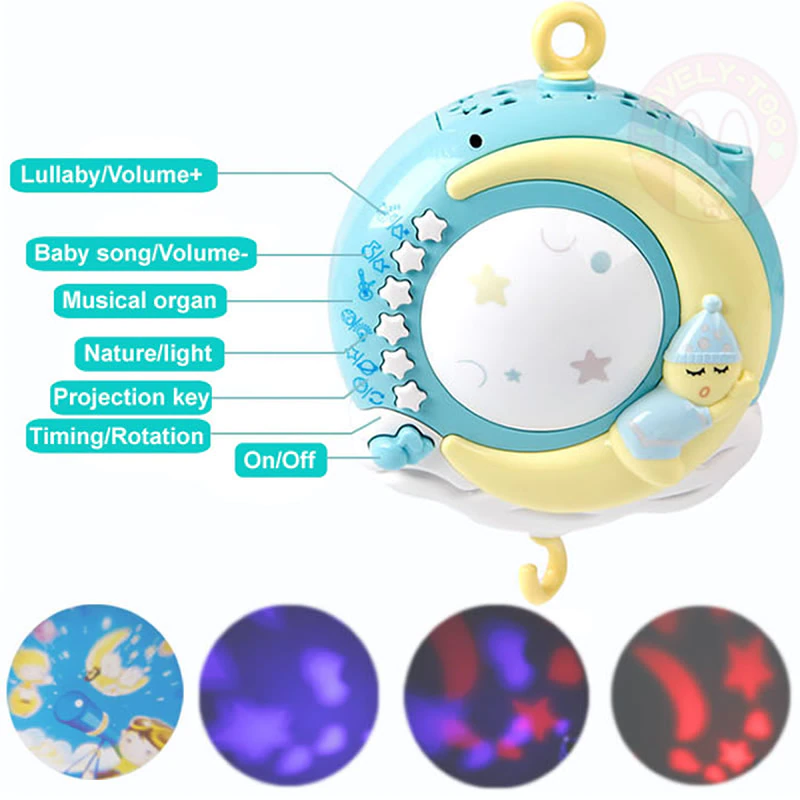 Thumbnail: Baby Crib Mobile Carrusel Musical Toddler Bed Bell
