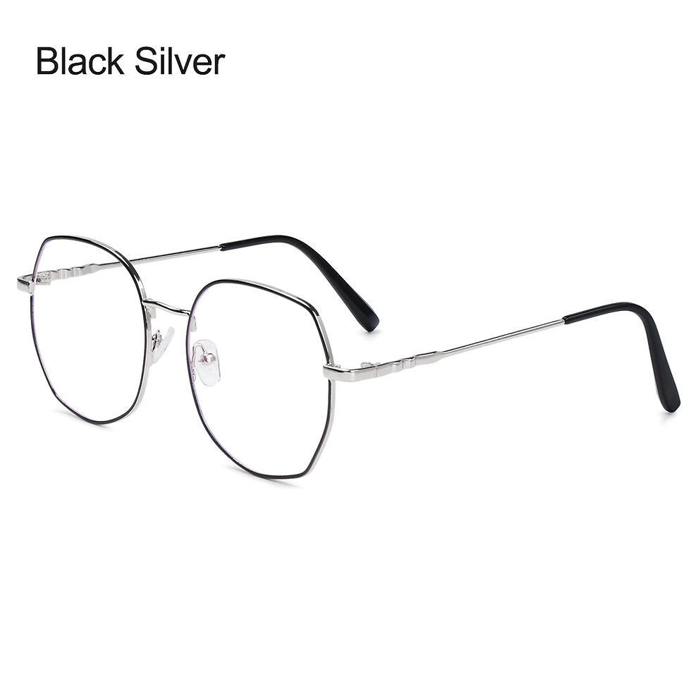 Thumbnail: Vintage Round Frame Computer Game Goggles Blue Ray Blocking Eyeglasses